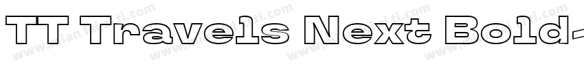 TT Travels Next Bold字体转换